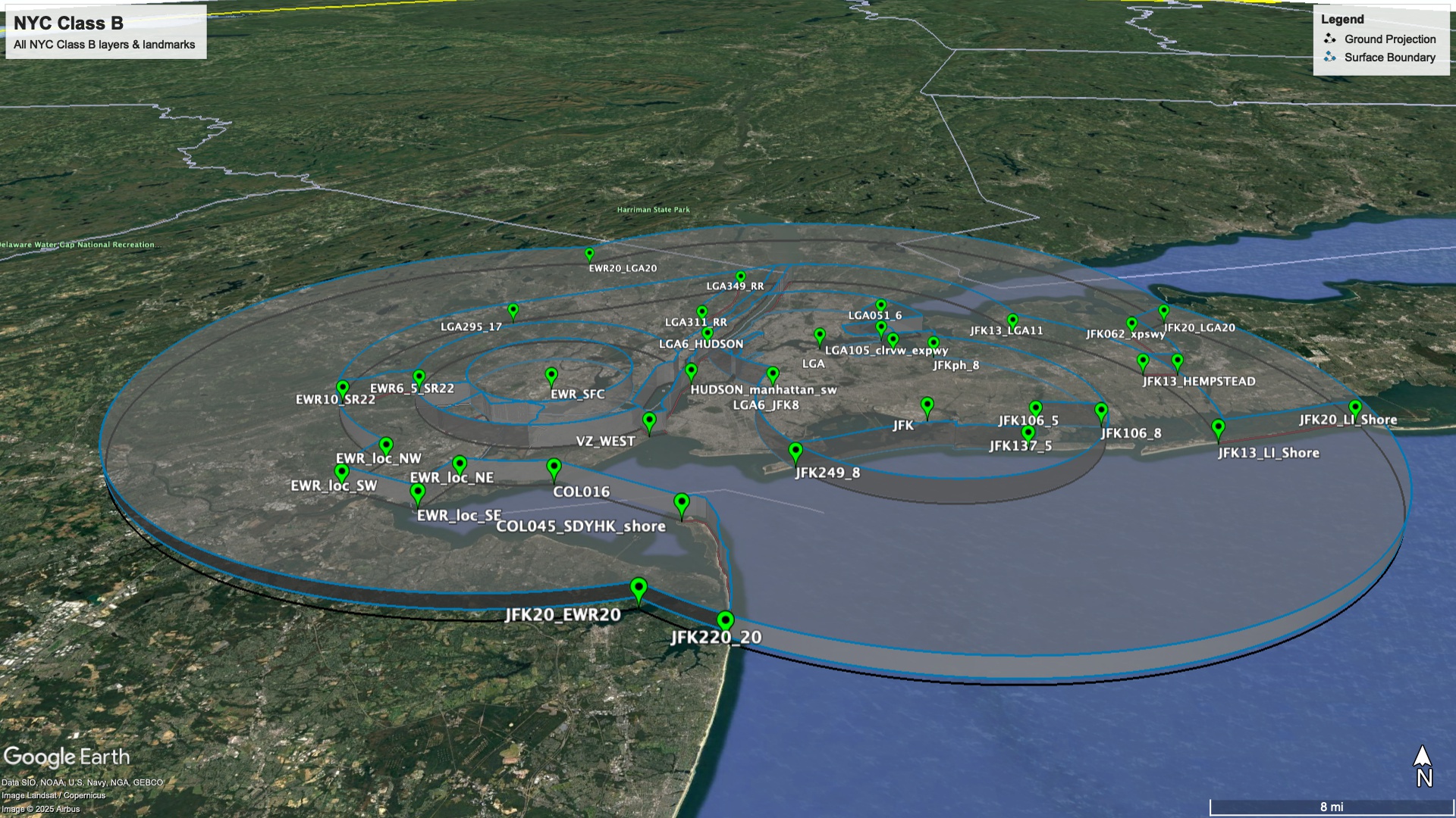 New York City Class B Airspace
